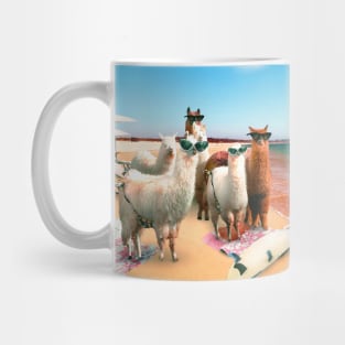 Funny Llama Beach Mug